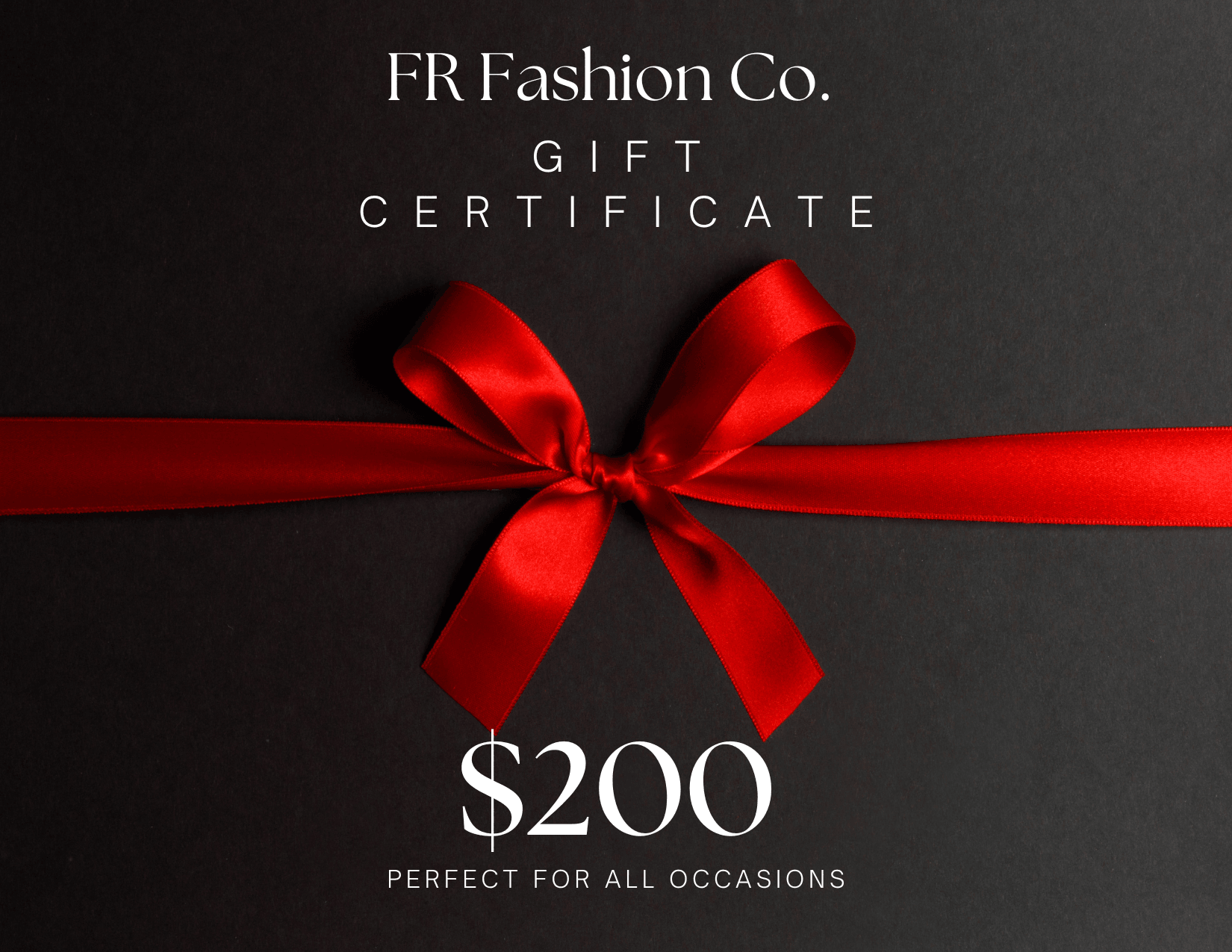 FR Fashion Co. Gift Card – The Perfect Gift for Every Occasion