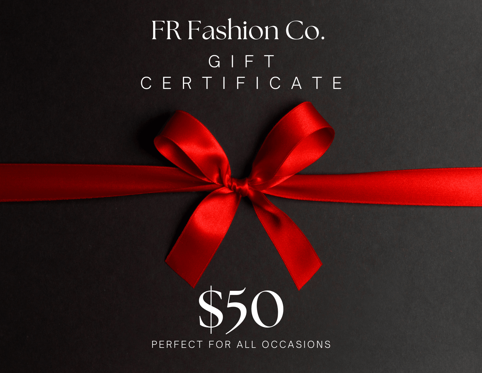 FR Fashion Co. Gift Card – The Perfect Gift for Every Occasion