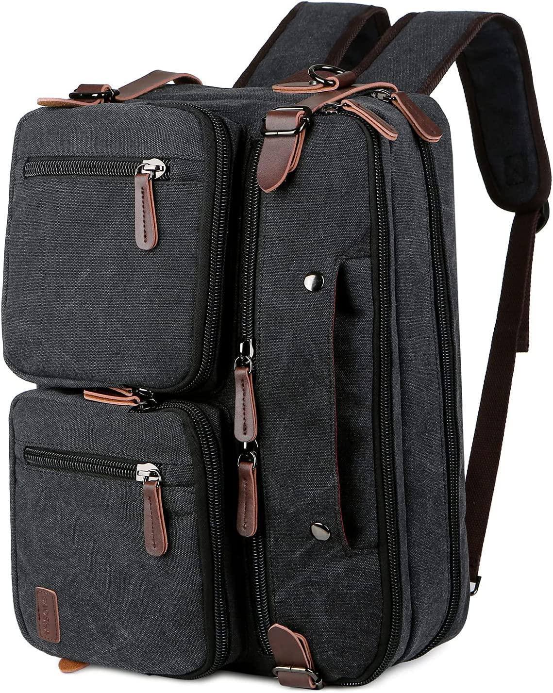 FR Fashion Co. 17" Convertible Briefcase Backpack Black FR Fashion Co. 17" Convertible Briefcase Backpack Black