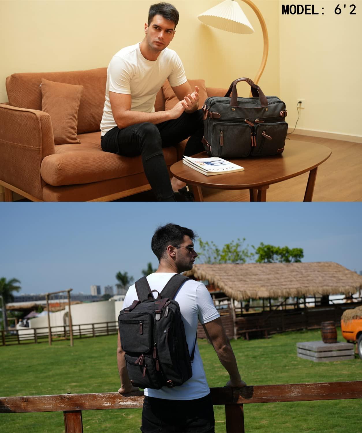 FR Fashion Co. 17" Convertible Briefcase Backpack - FR Fashion Co.