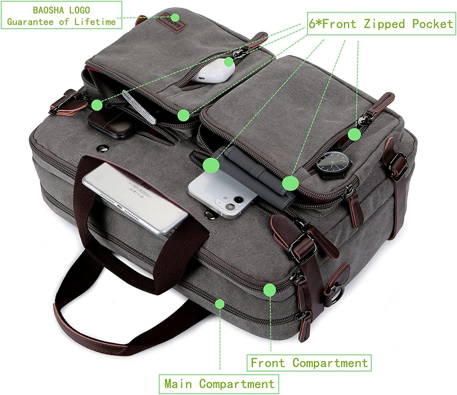 FR Fashion Co. 17" Convertible Briefcase Backpack - FR Fashion Co.