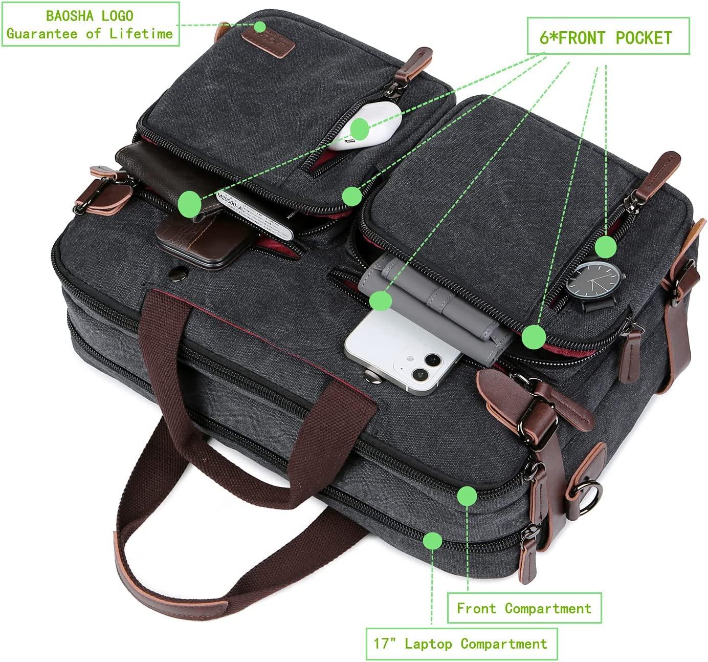 FR Fashion Co. 17" Convertible Briefcase Backpack - FR Fashion Co.