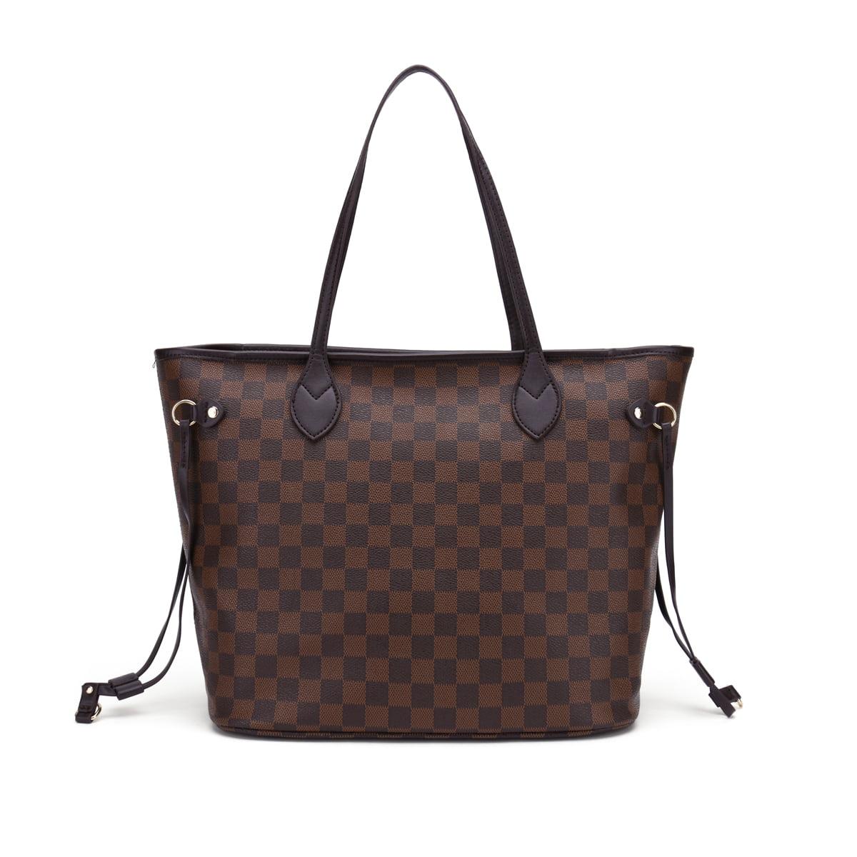 FR Fashion Co. 17" Women's Checkered Shoulder Bag - FR Fashion Co.