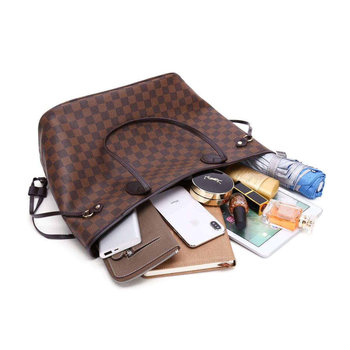 FR Fashion Co. 17" Women's Checkered Shoulder Bag - FR Fashion Co.