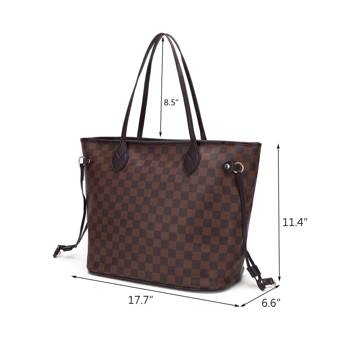 FR Fashion Co. 17" Women's Checkered Shoulder Bag - FR Fashion Co.