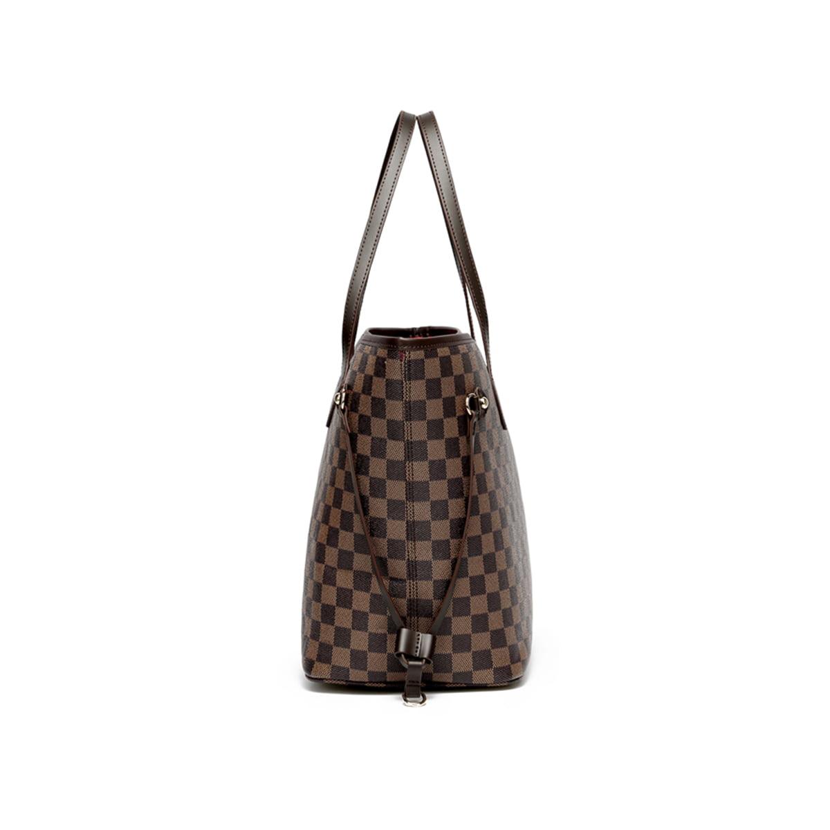 FR Fashion Co. 17" Women's Checkered Shoulder Bag - FR Fashion Co.