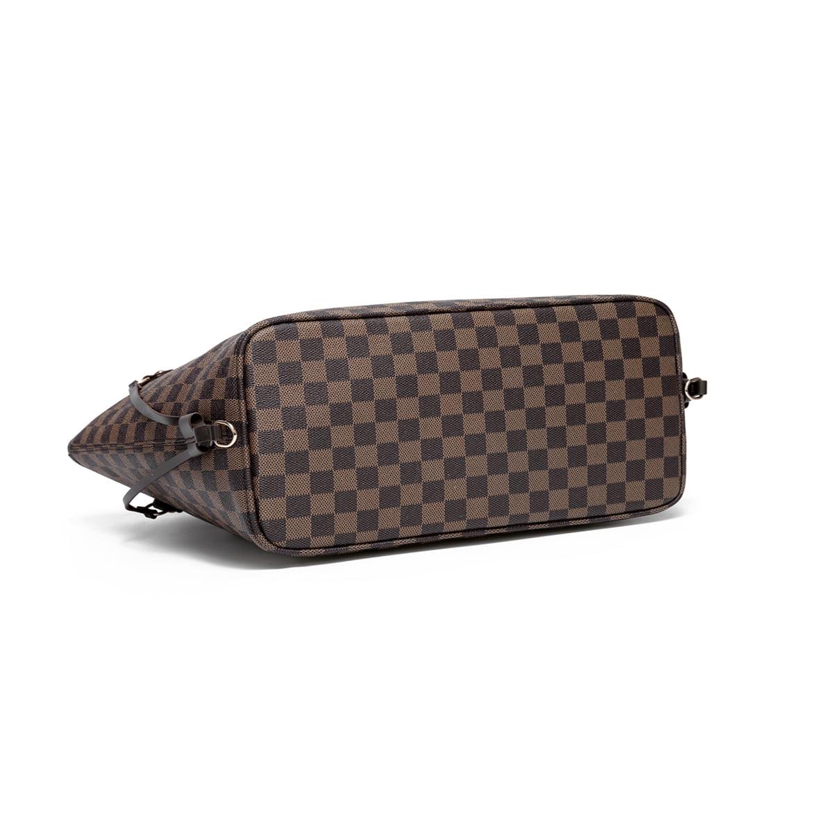 FR Fashion Co. 17" Women's Checkered Shoulder Bag - FR Fashion Co.