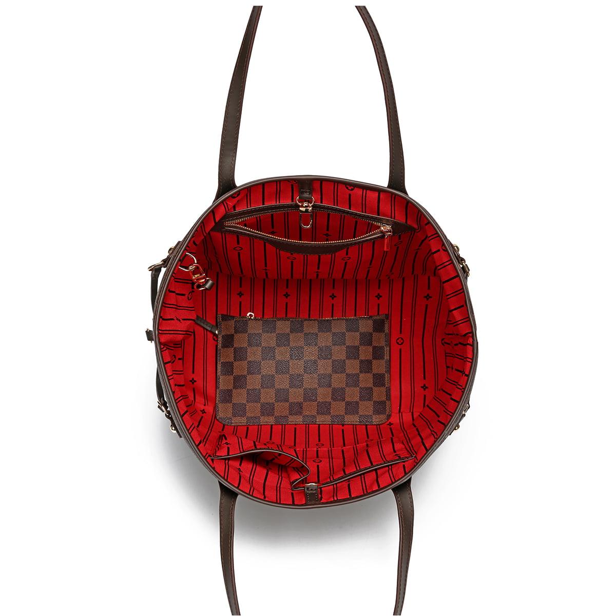 FR Fashion Co. 17" Women's Checkered Shoulder Bag - FR Fashion Co.