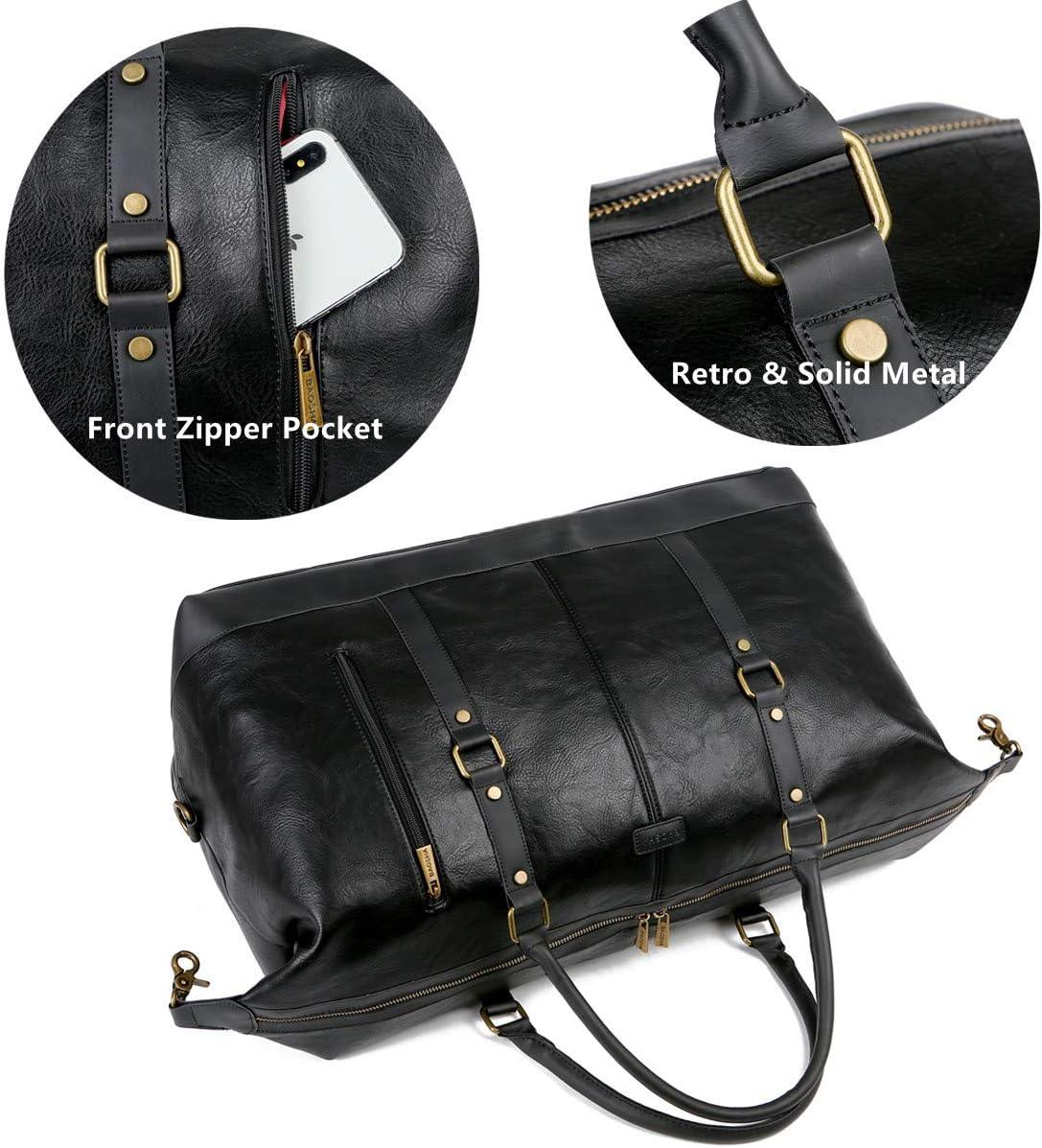 FR Fashion Co. 20" Leather Overnight Travel Duffel Bag - FR Fashion Co.