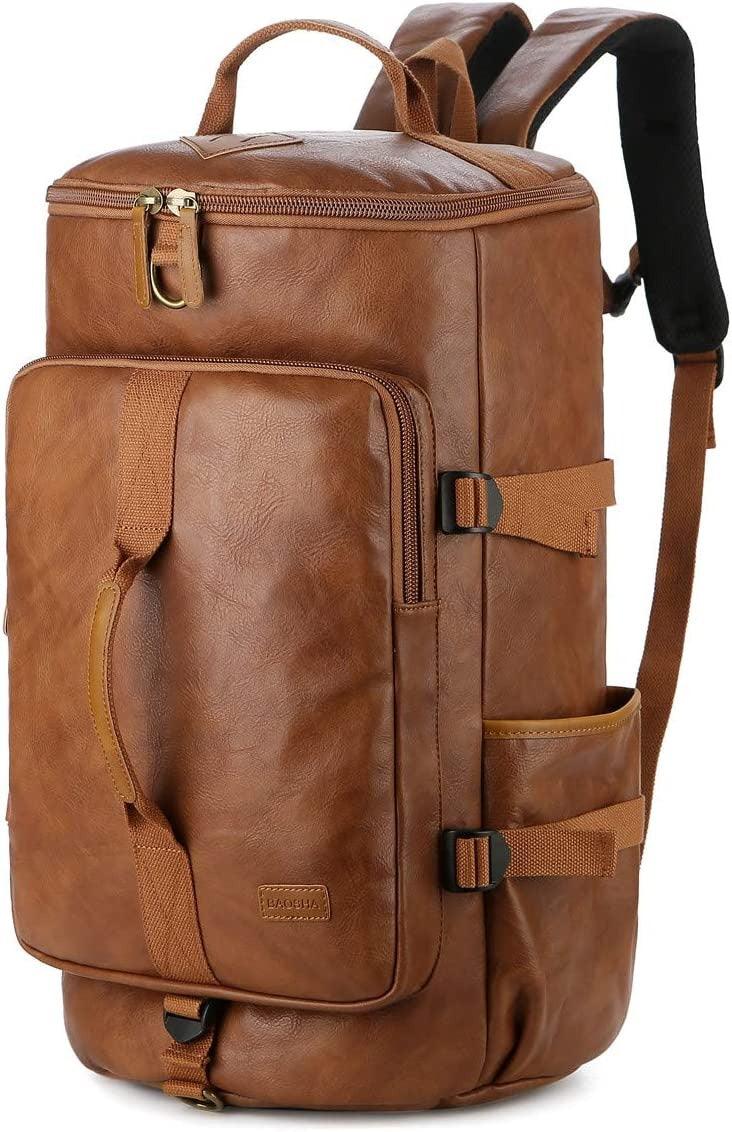 FR Fashion Co. 20" Men's Versatile Leather Duffel Bag - FR Fashion Co.