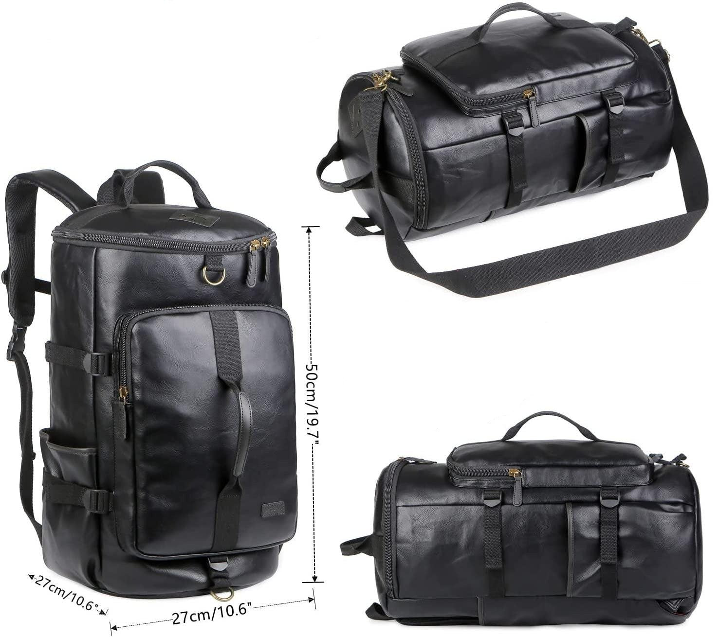 FR Fashion Co. 20" Men's Versatile Leather Duffel Bag - FR Fashion Co.