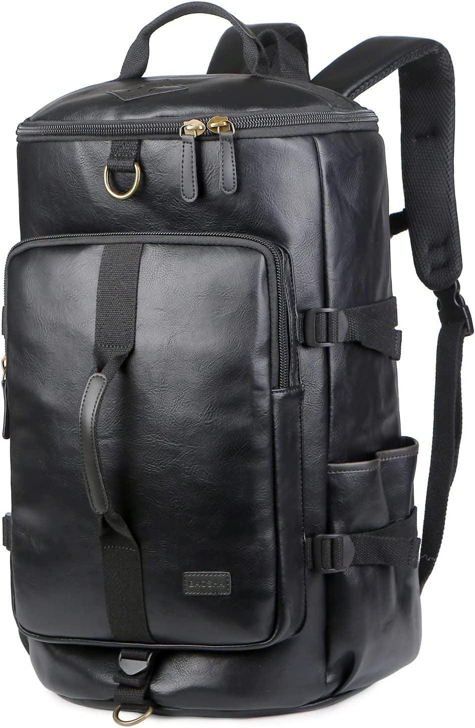 FR Fashion Co. 20" Men's Versatile Leather Duffel Bag - FR Fashion Co.
