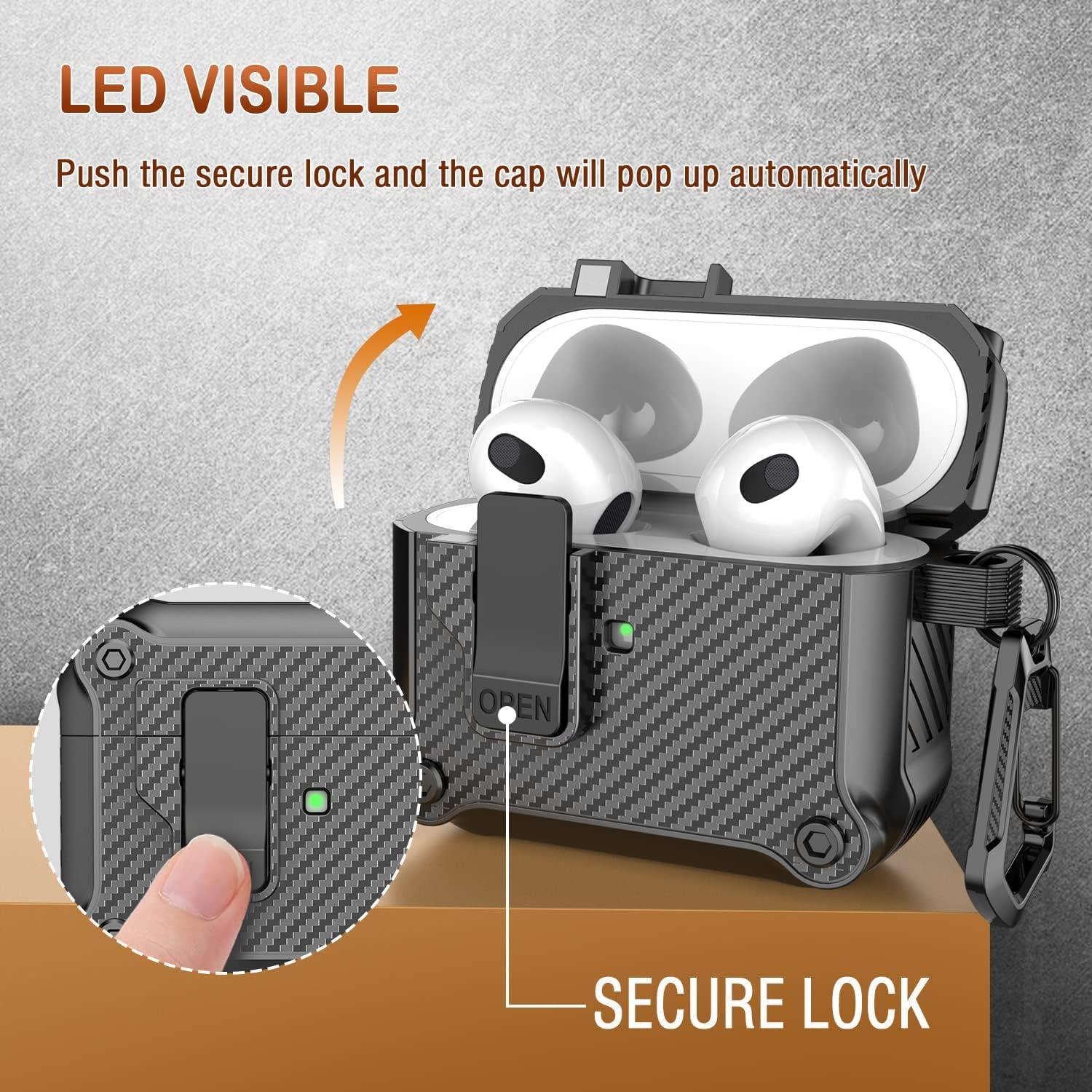FR Fashion Co. Automatic Secure Lock Clip AirPods Pro Case Cover - FR Fashion Co.