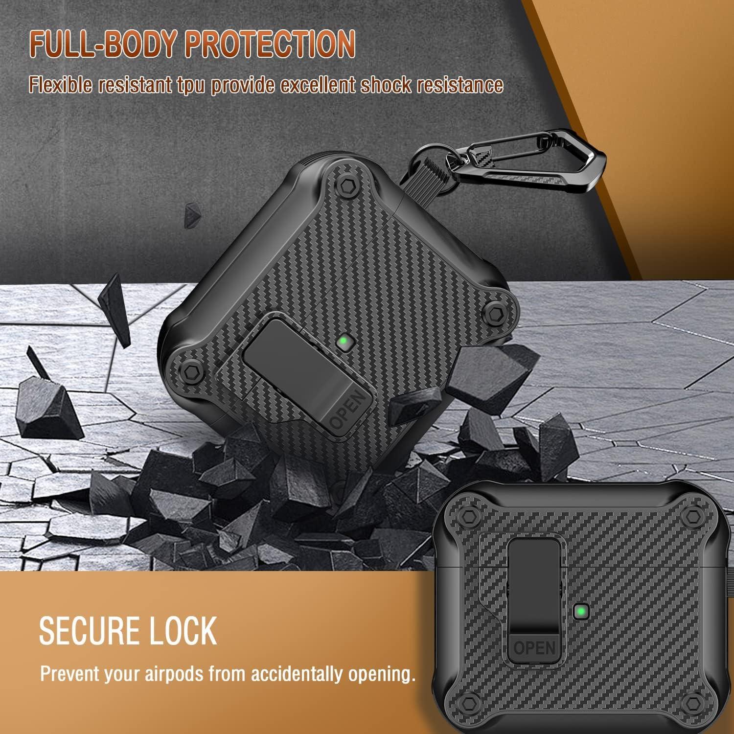 FR Fashion Co. Automatic Secure Lock Clip AirPods Pro Case Cover - FR Fashion Co.