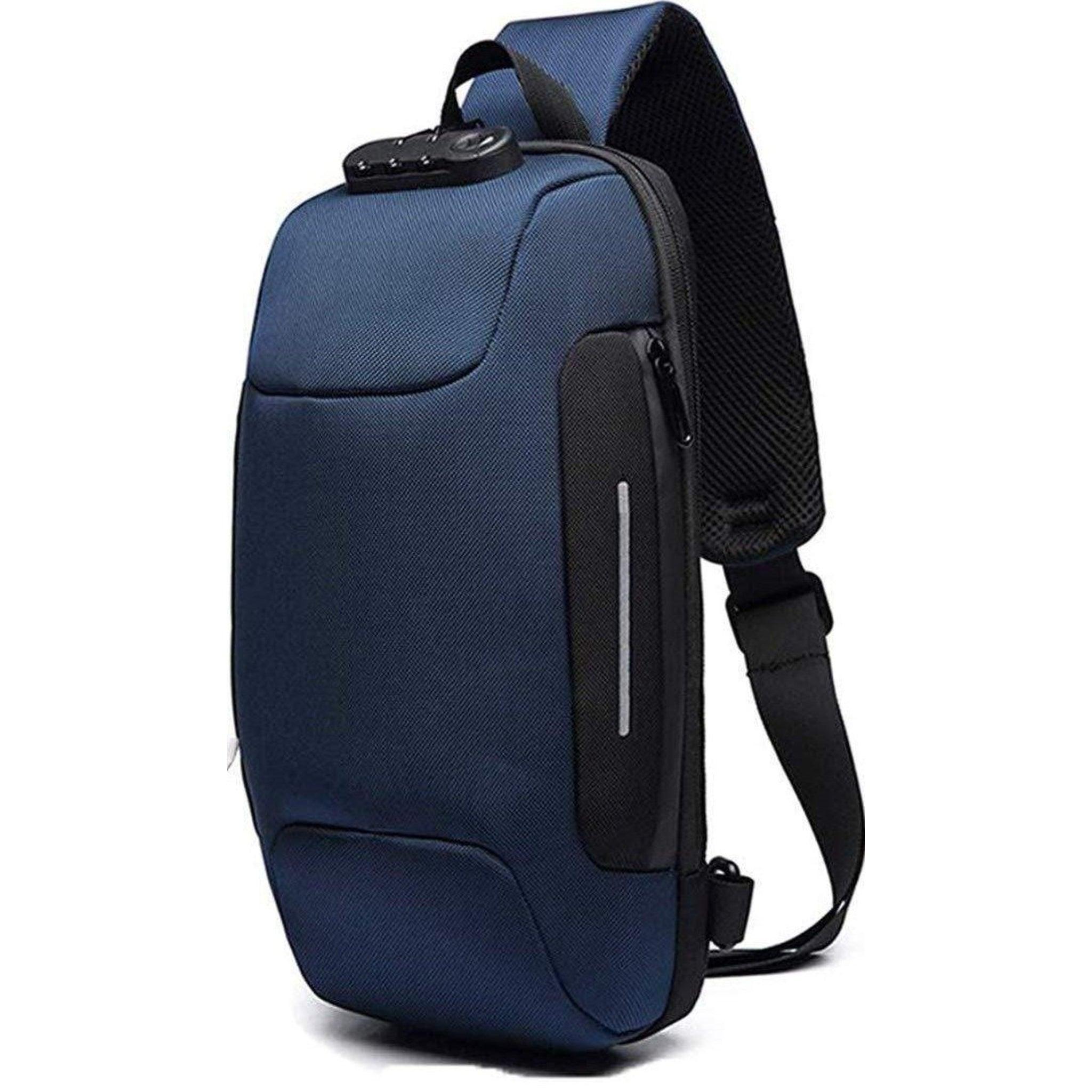 FR Fashion Co. 13" Men's Functional Anti-Theft Crossbody Sling Bag - FR Fashion Co.