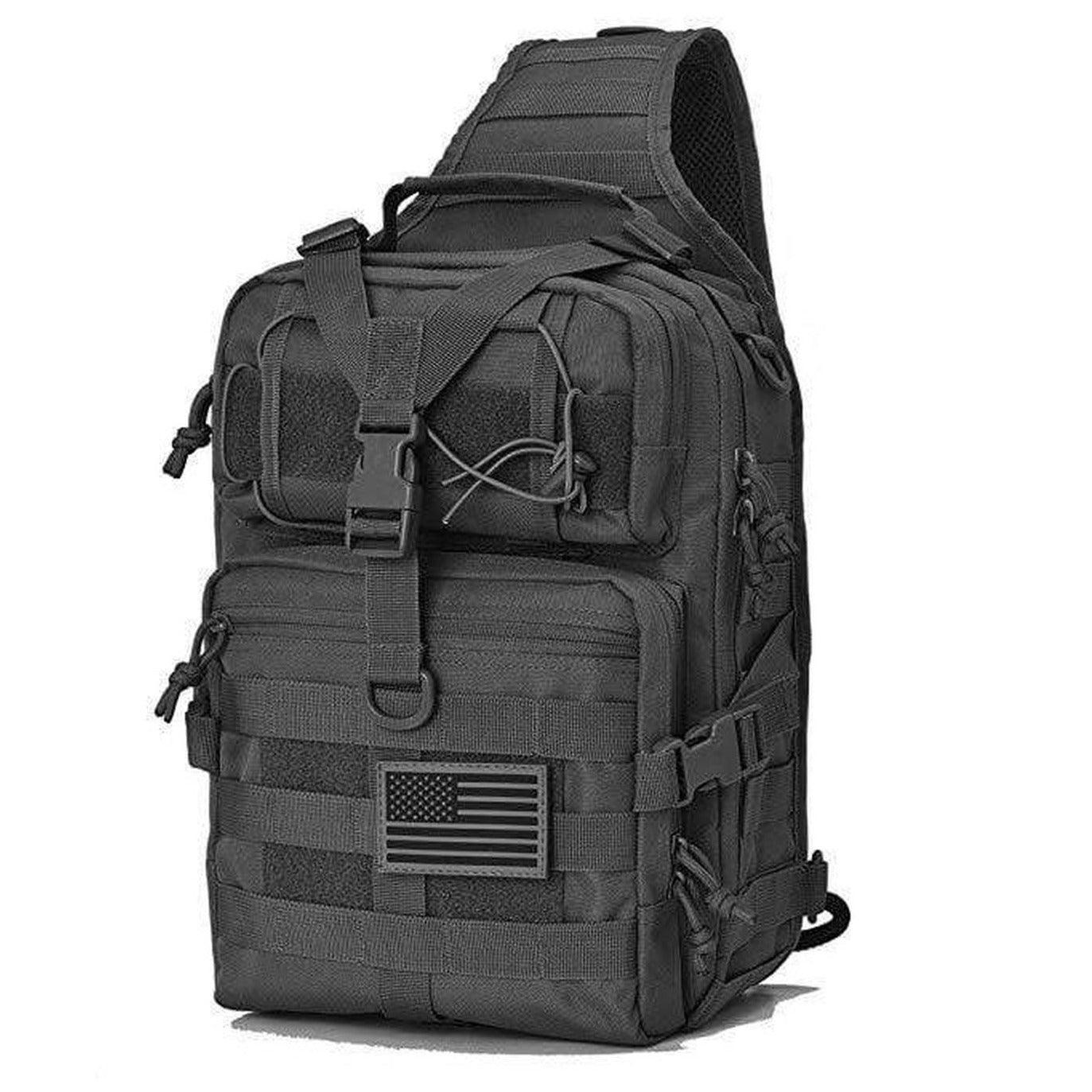 FR Fashion Co. 14" Men's MOLLE Tactical Armor Crossbody Sling Bag - FR Fashion Co. 