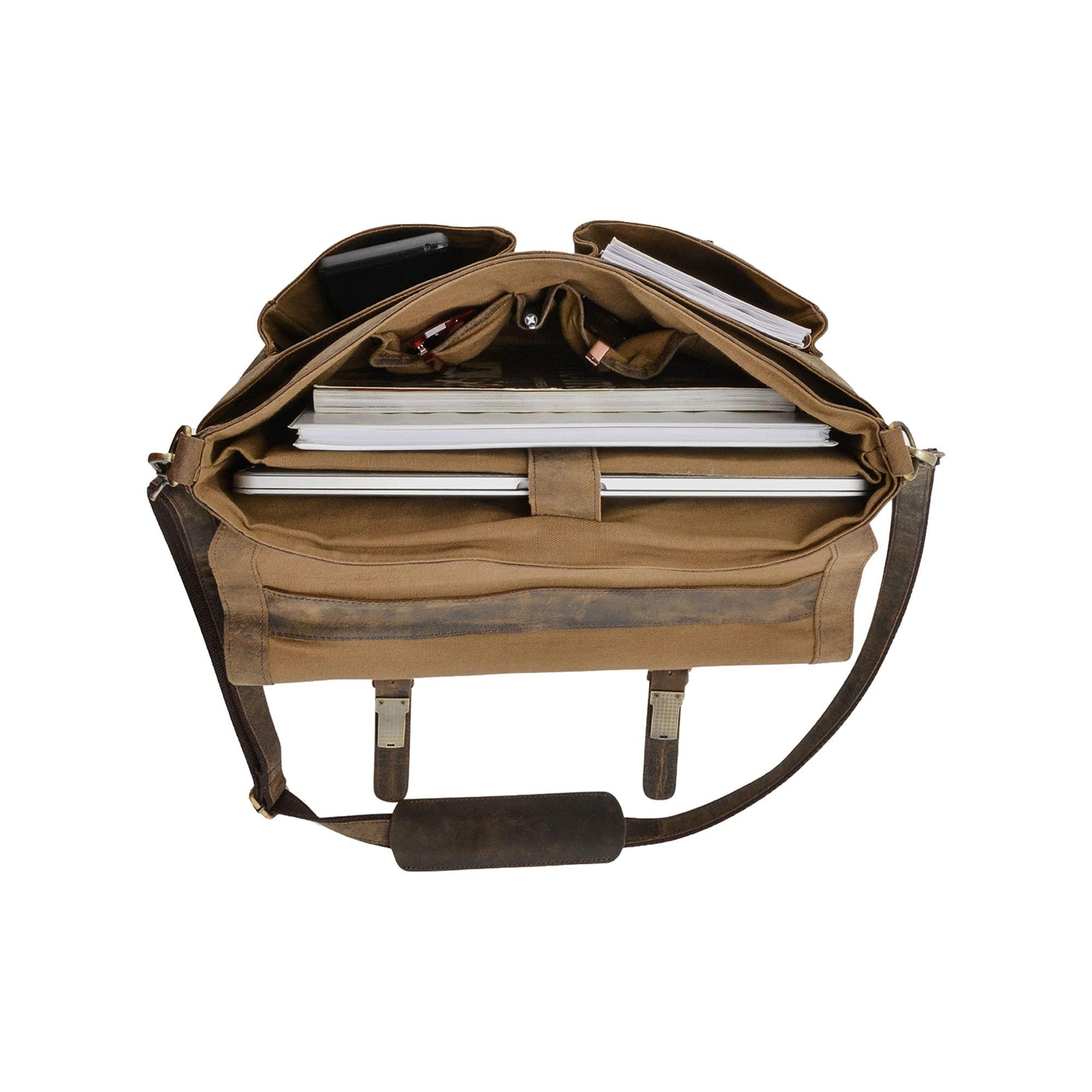 Practical Design Leather Messenger Bag - FR Fashion Co.