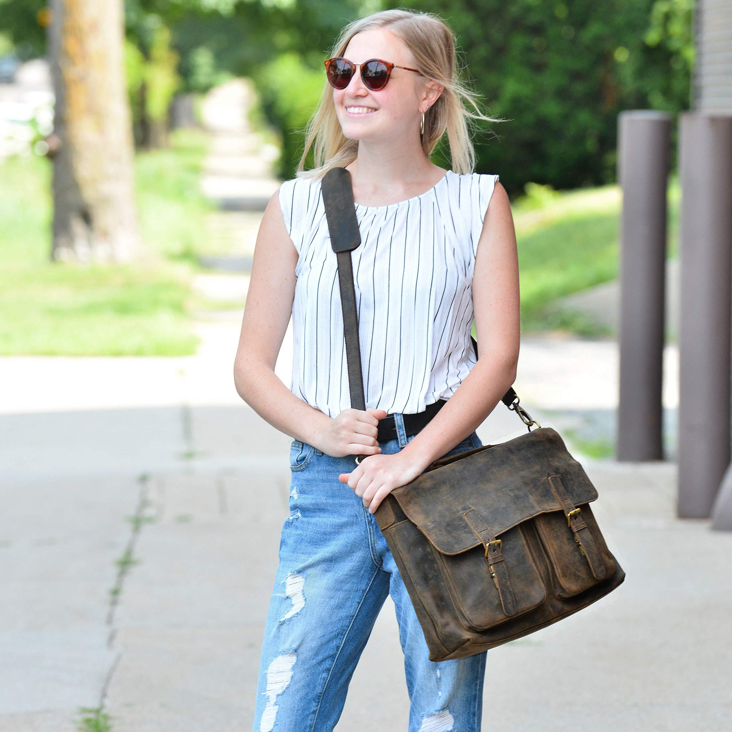 Practical Design Leather Messenger Bag - FR Fashion Co.