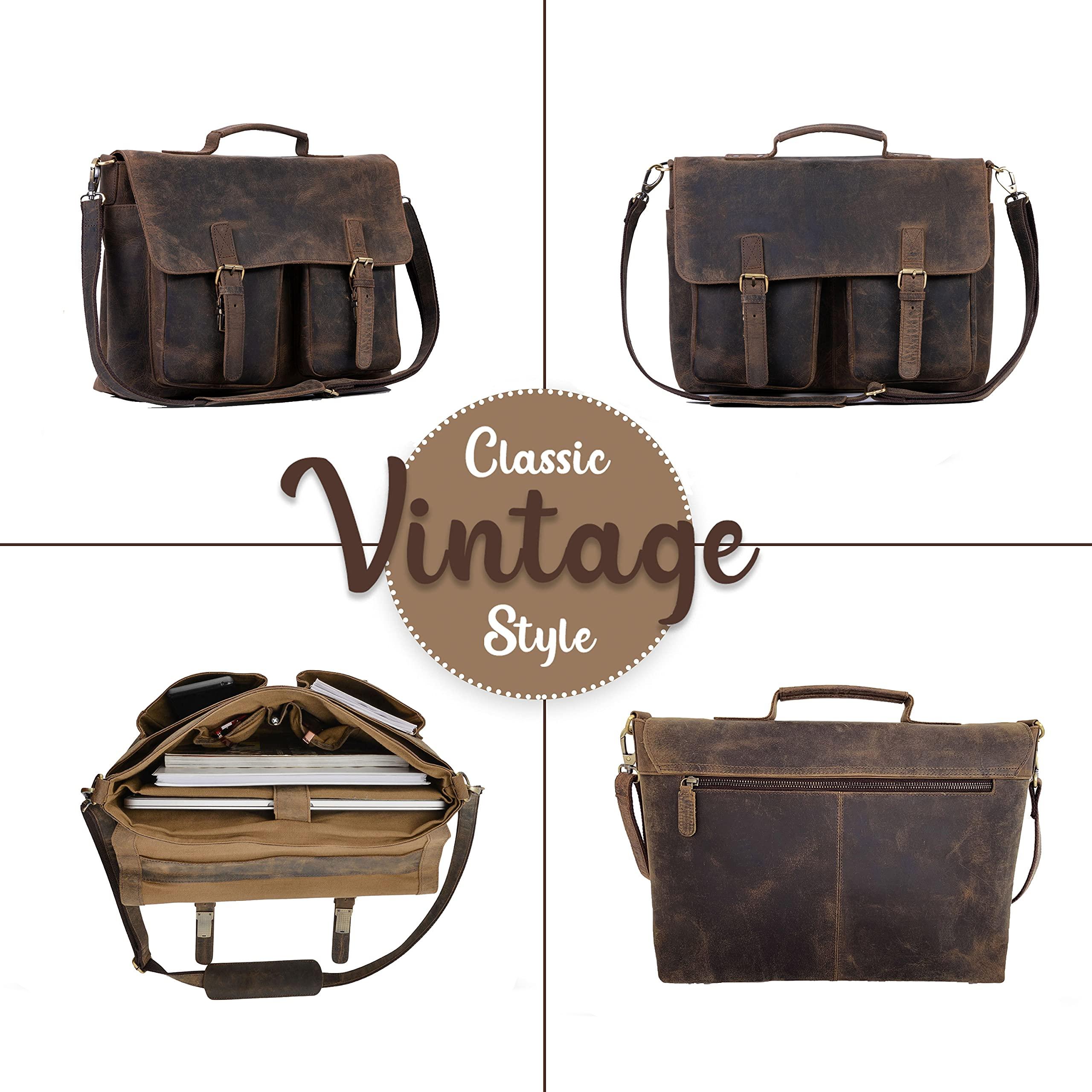 Practical Design Leather Messenger Bag - FR Fashion Co.