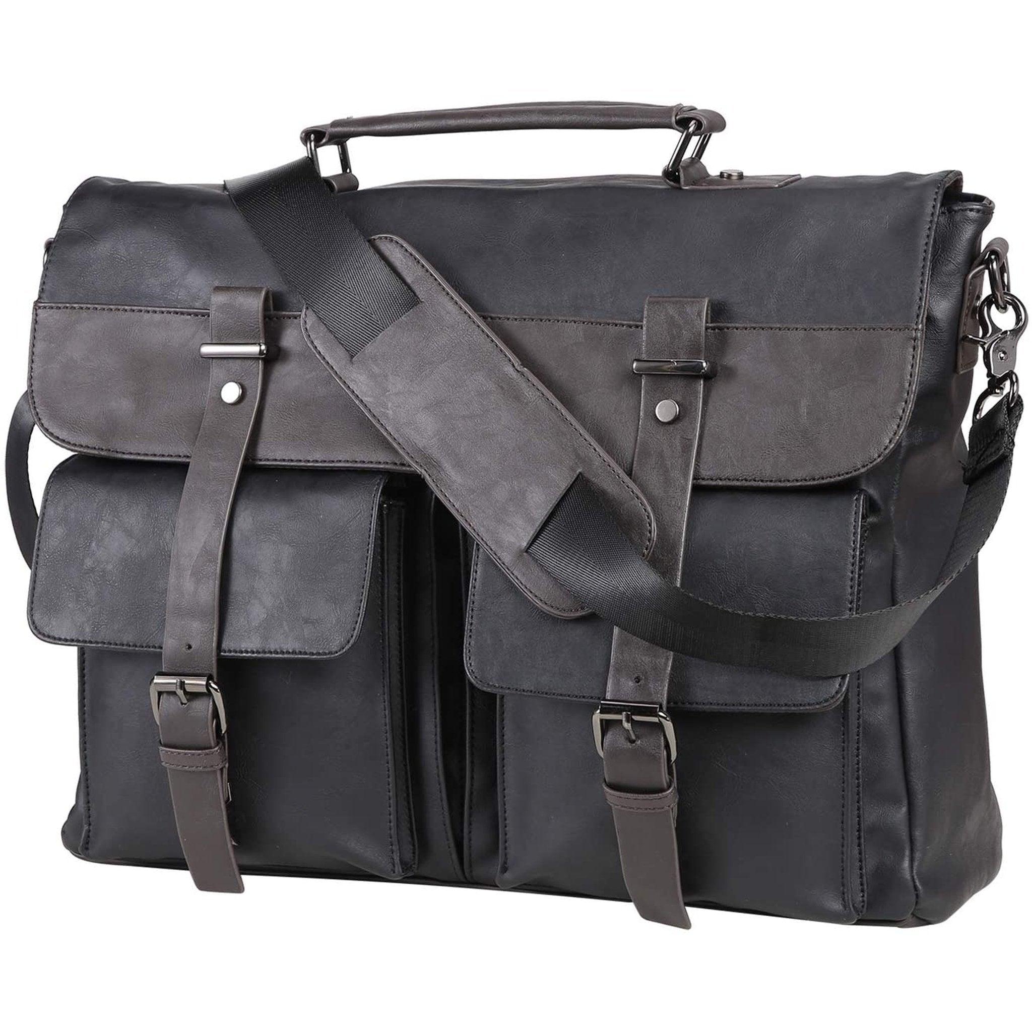 Polyester Lining Leather Messenger Bag - FR Fashion Co.