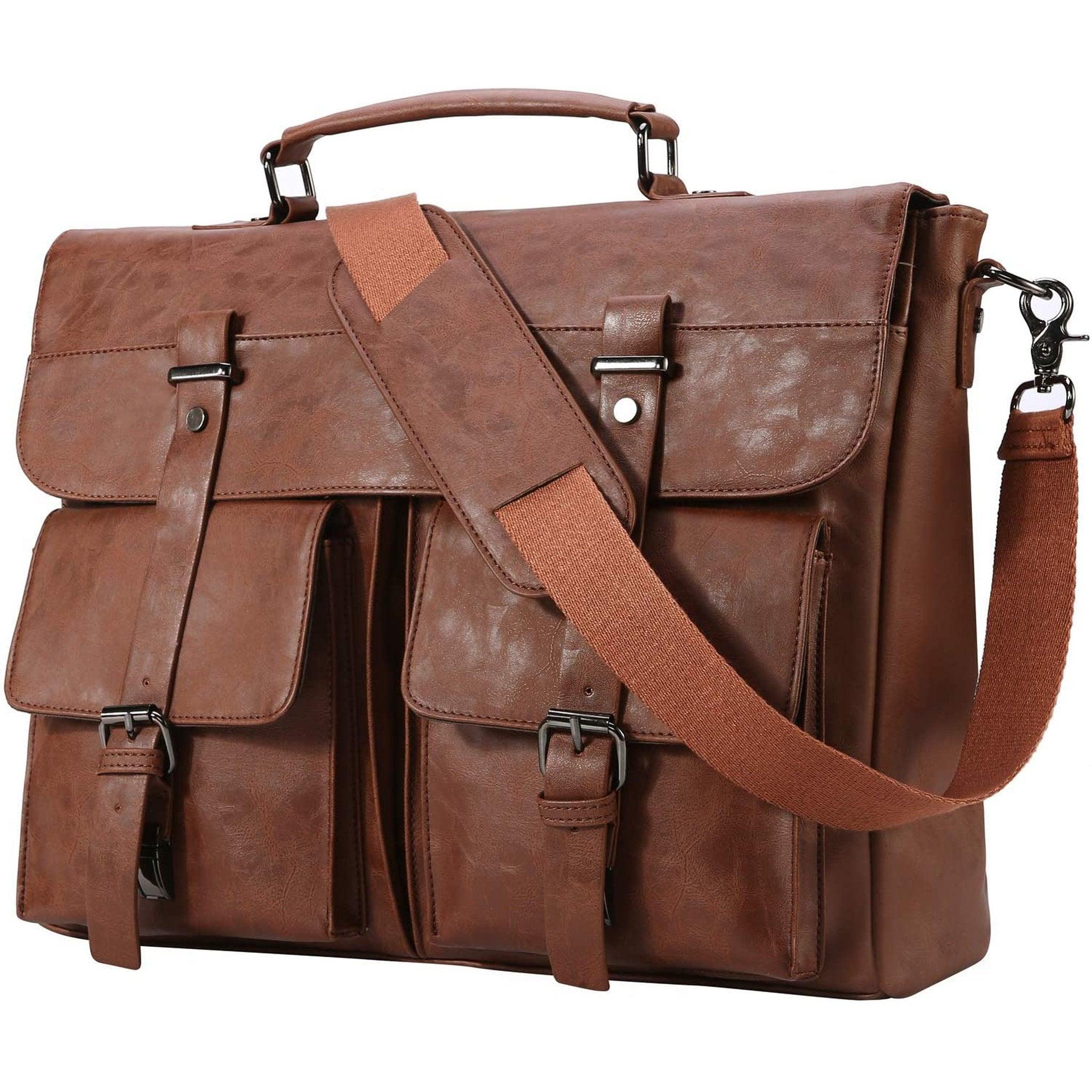 Polyester Lining Leather Messenger Bag - FR Fashion Co.