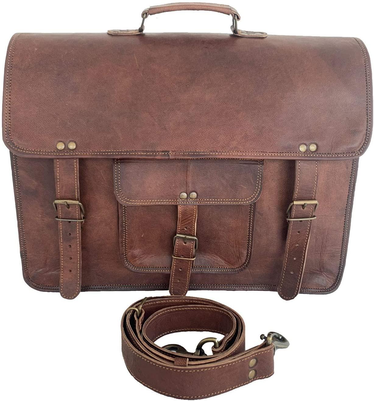 Modern Leather Satchel Messenger Bag - FR Fashion Co.