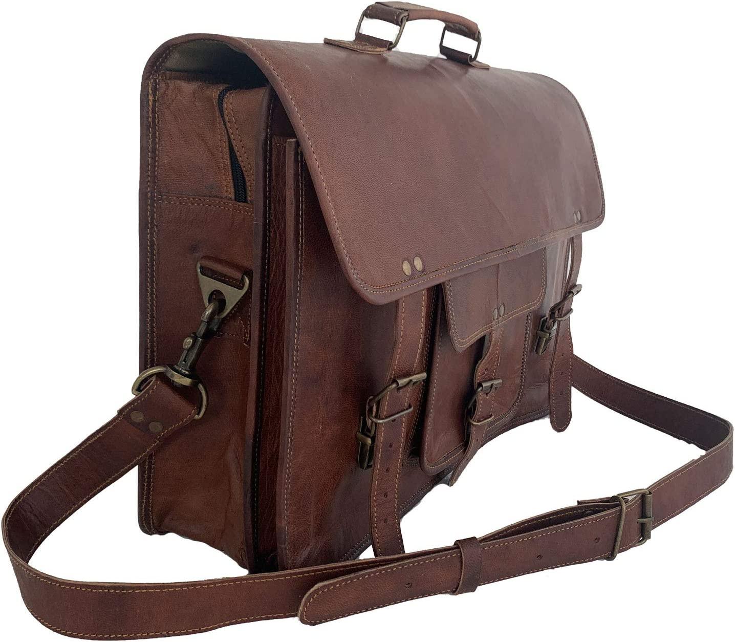 Modern Leather Satchel Messenger Bag - FR Fashion Co.