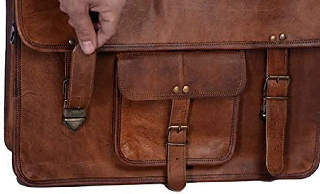 Modern Leather Satchel Messenger Bag - FR Fashion Co.