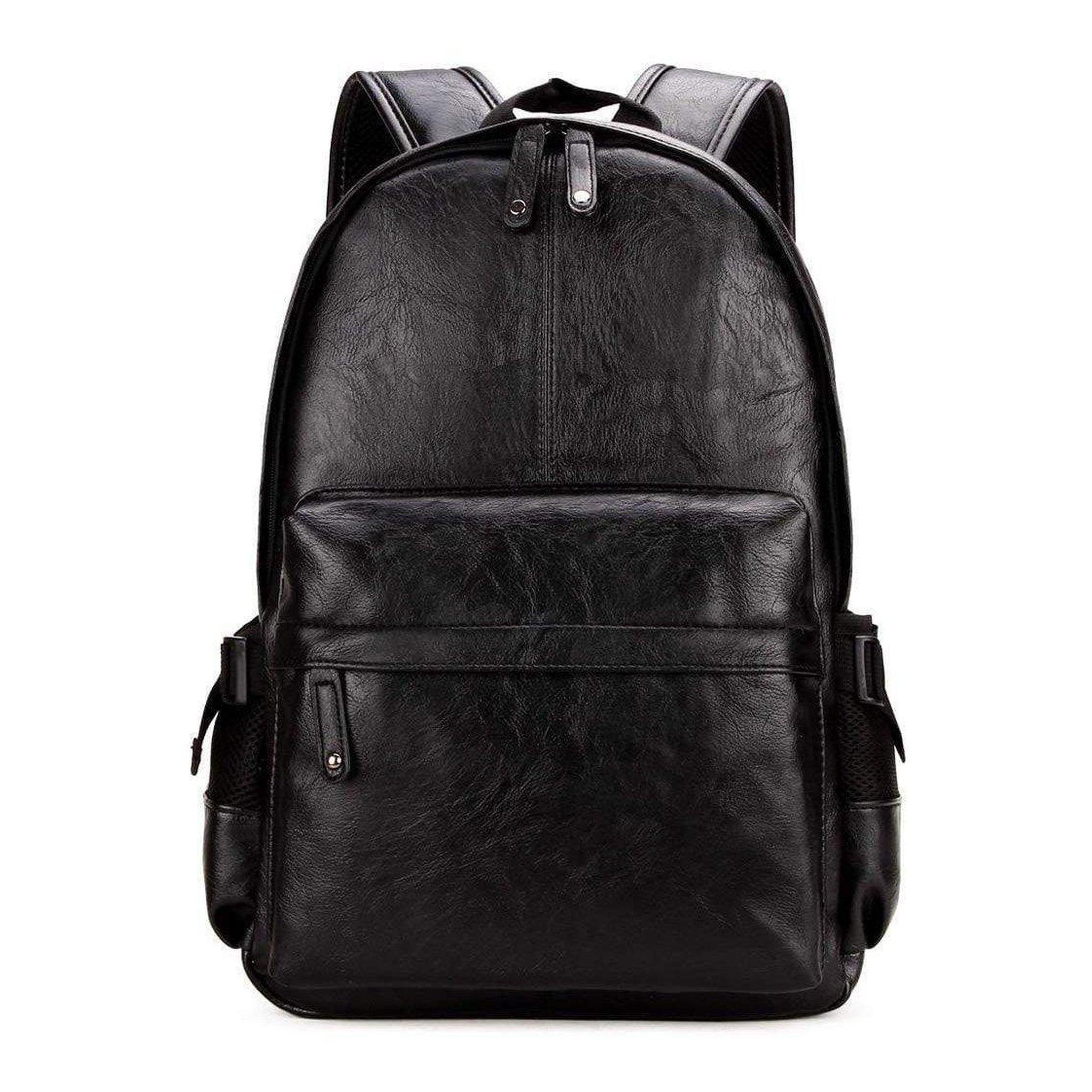 FR Fashion Co. 17 Men's Stylish Scratch-proof Backpack - Black