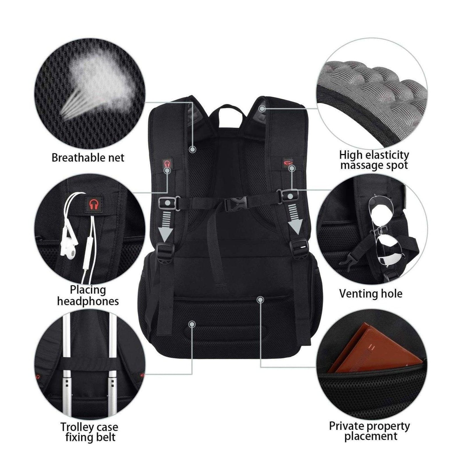 Fashionable TSA-Approved Travel Backpack - FR Fashion Co.
