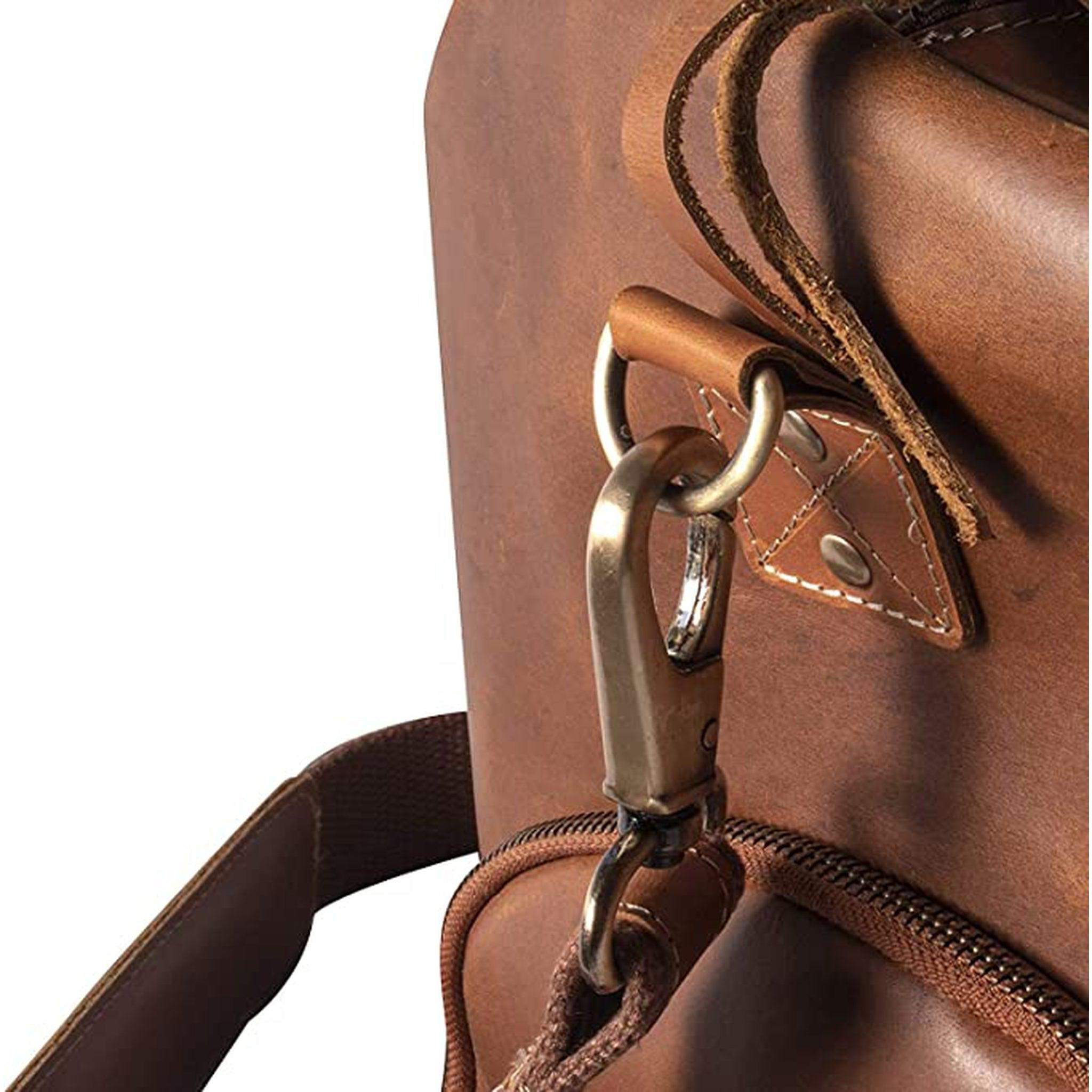 Full Grain Leather Duffle Bag - FR Fashion Co.