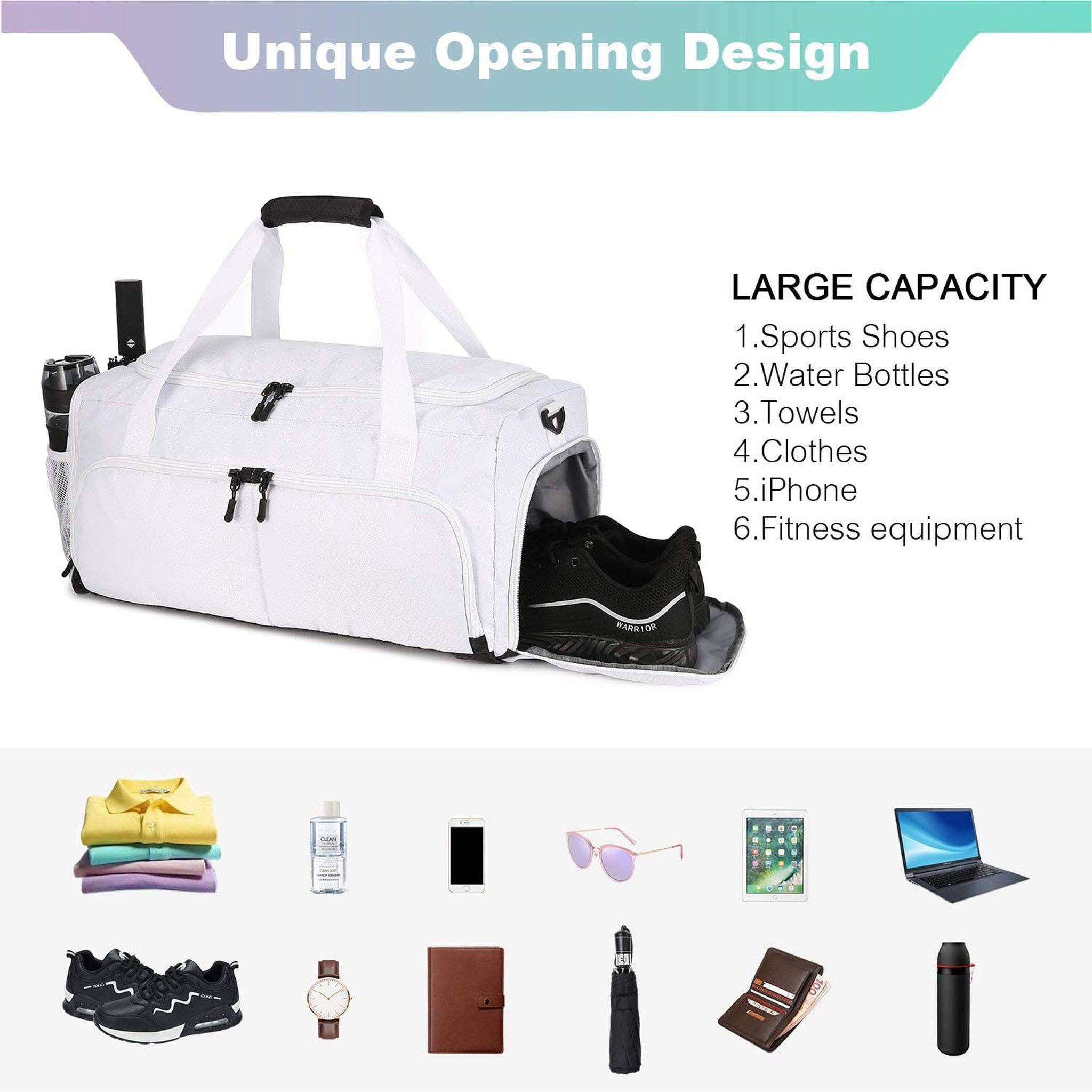 Duffle Bag 21 inch Lightweight with Built-In Wet Pocket - FR Fashion Co.