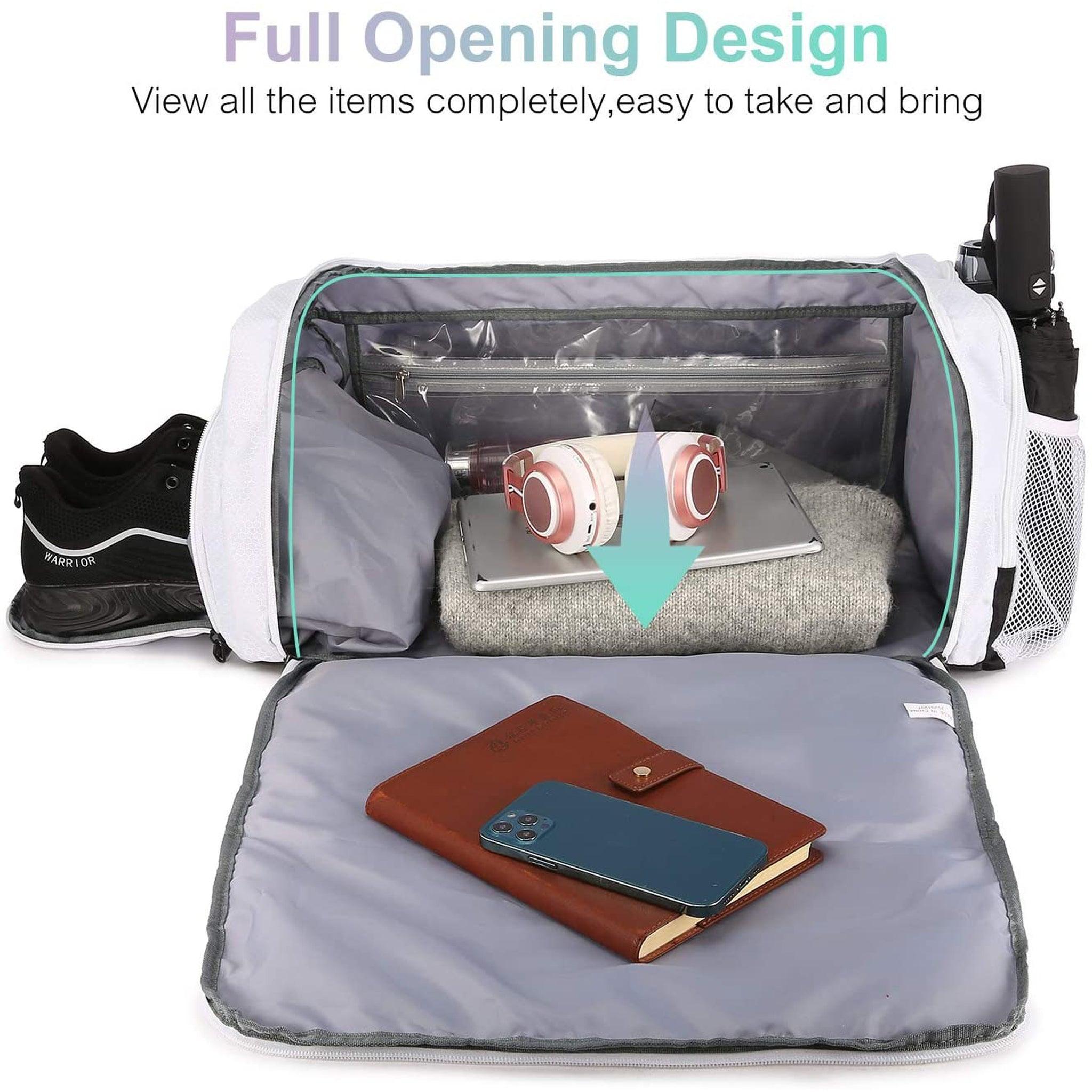 Duffle Bag 21 inch Lightweight with Built-In Wet Pocket - FR Fashion Co.
