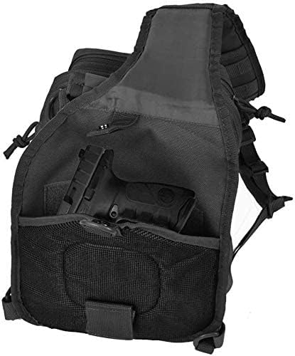 FR Fashion Co. 11" Men's MOLLE Tactical Crossbody Sling Bag