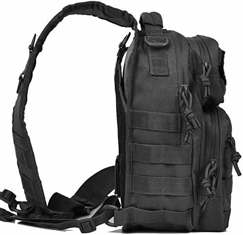 FR Fashion Co. 11" Men's MOLLE Tactical Crossbody Sling Bag