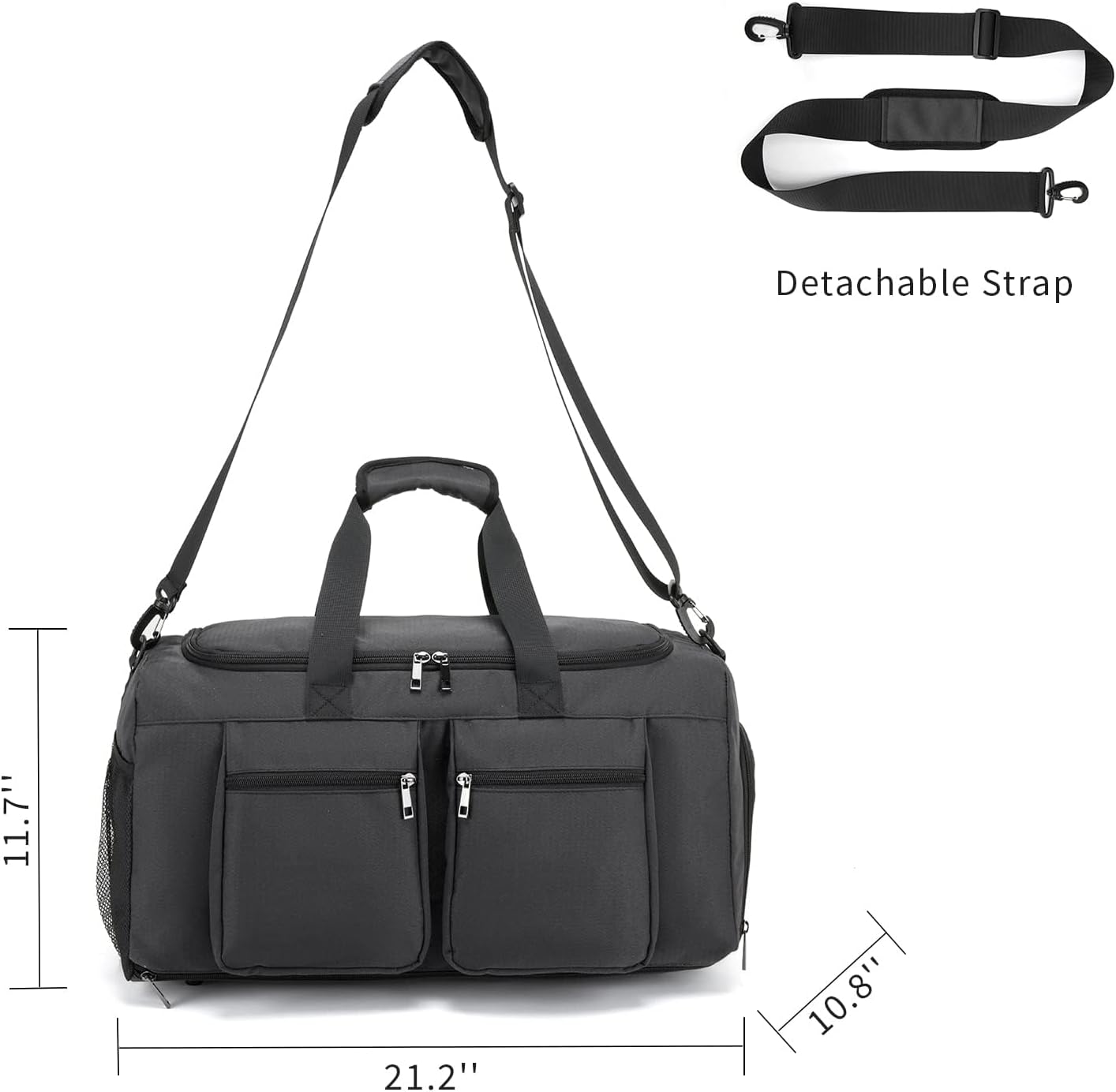 FR Fashion Co. 21" Men's Overnight Travel Duffel Bag