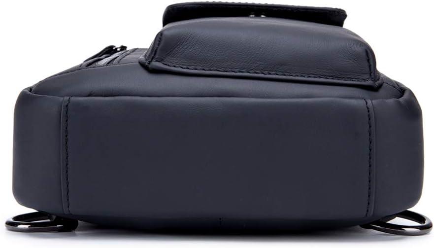 FR Fashion Co. 12" Men's Leather Multi-Pocket Sling Bag - FR Fashion Co. 