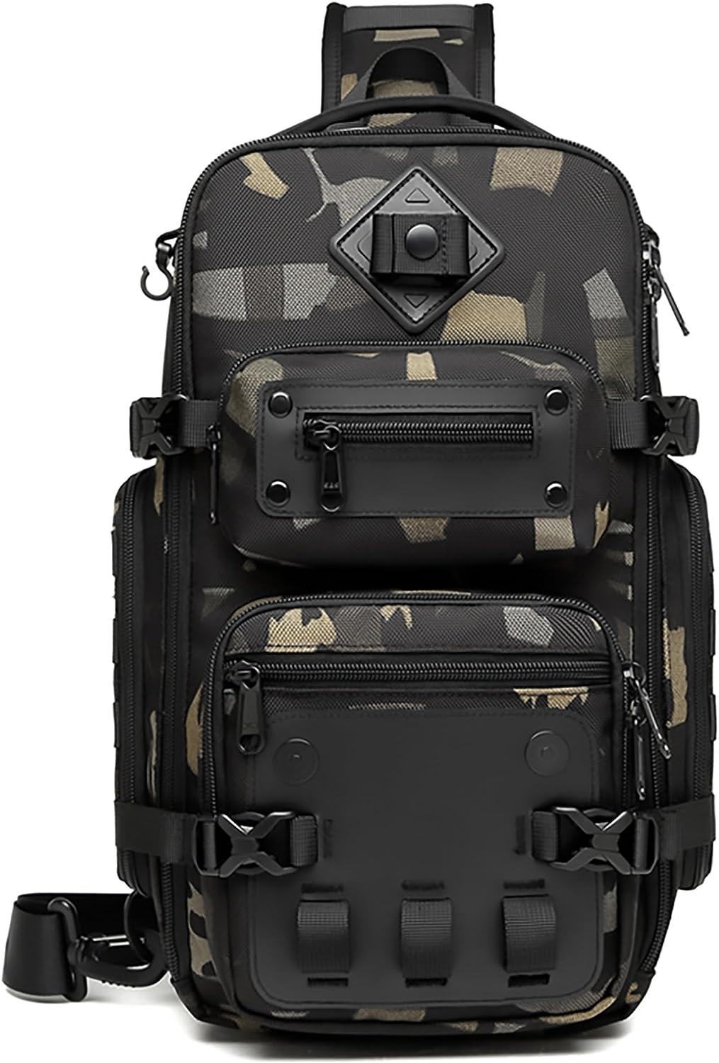 FR Fashion Co. 15" Camo Tactical Crossbody Sling Bag - FR Fashion Co. 