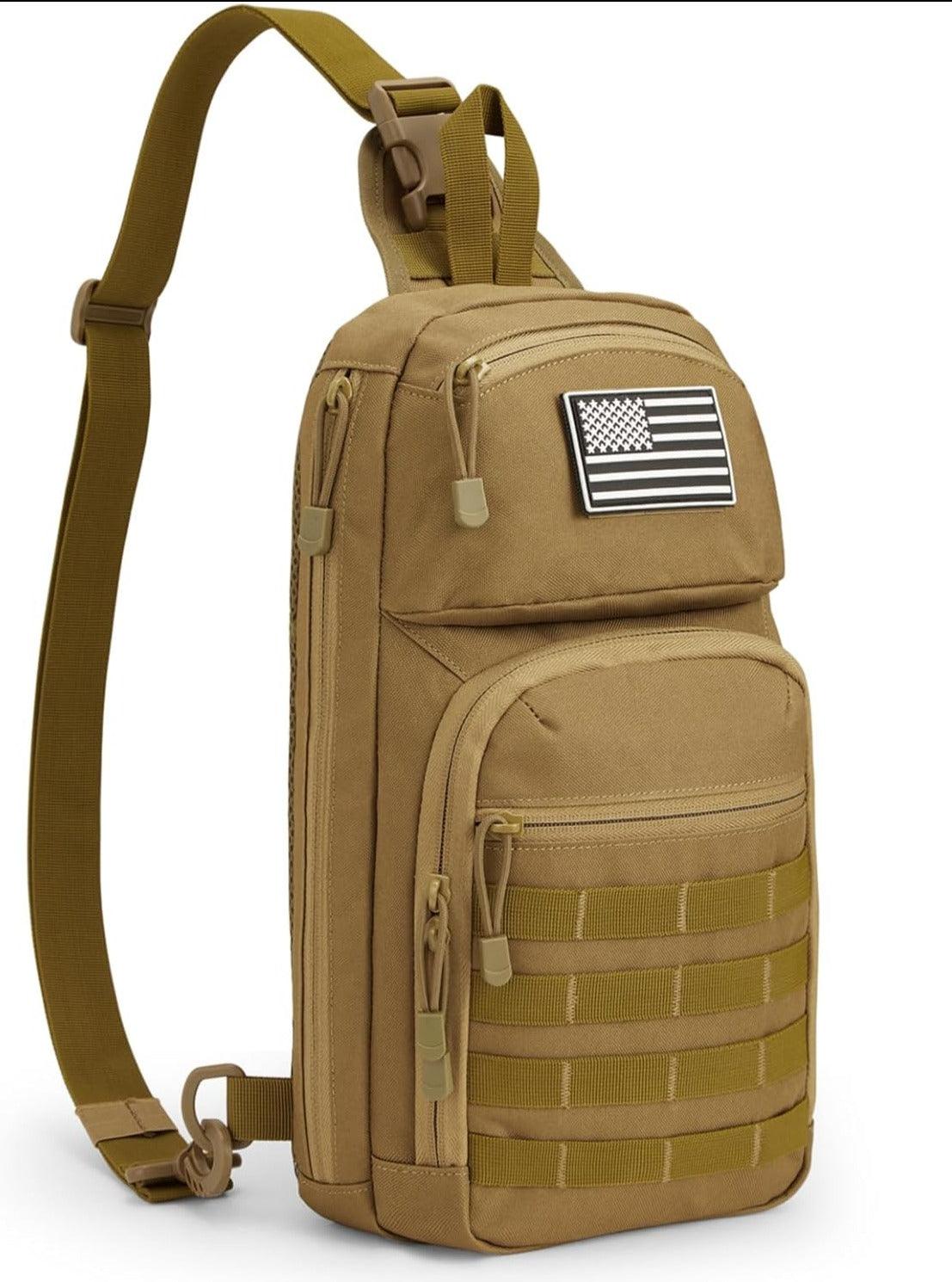 FR Fashion Co. 16" Men's 10L MOLLE Tactical Sling Backpack - FR Fashion Co. 