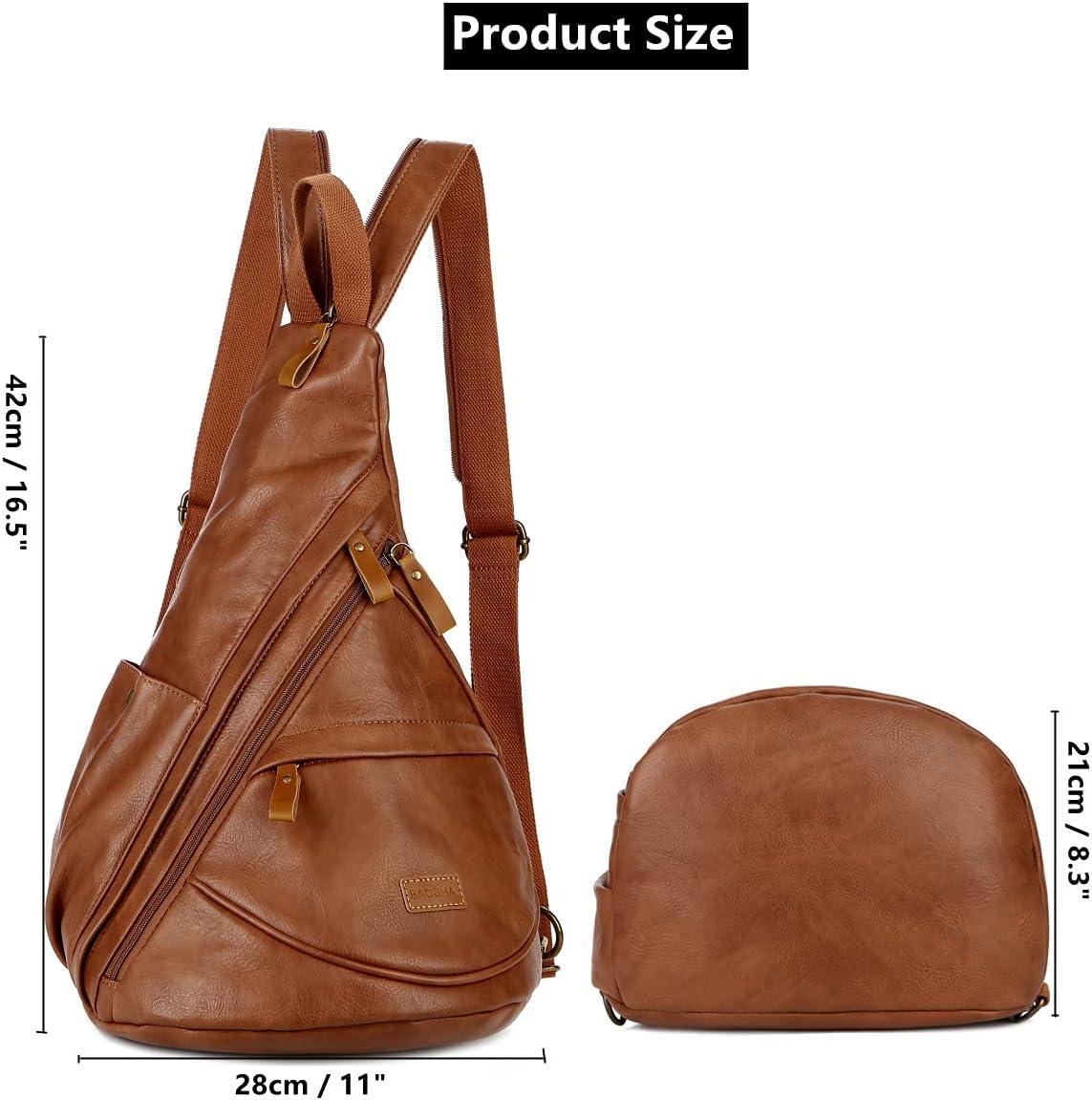 FR Fashion Co. 16" Women's Small Leather Crossbody Sling Bag - FR Fashion Co. 