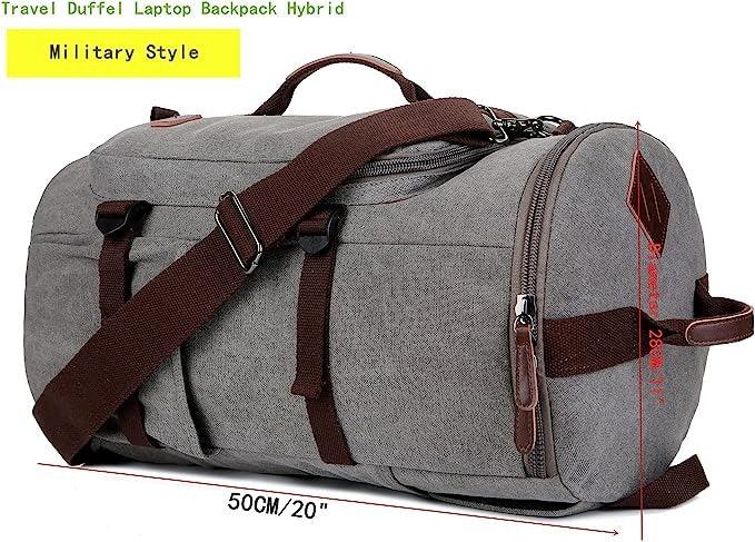 FR Fashion Co. 18" Hybrid Canvas Backpack - FR Fashion Co. 