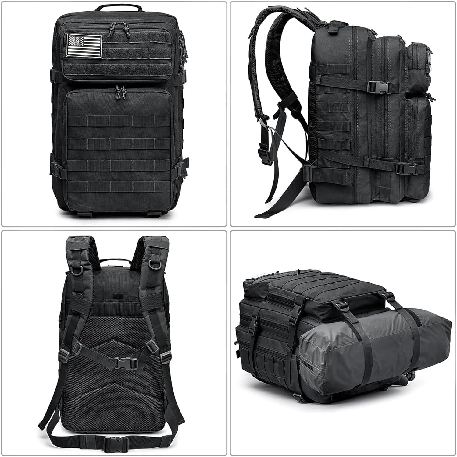FR Fashion Co. 18" Men's 40L Tactical MOLLE Backpack - FR Fashion Co. 