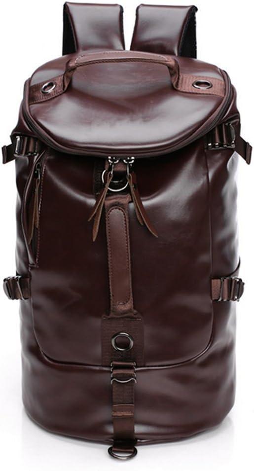 FR Fashion Co. 18" Men's Leather Travel Duffel Bag - FR Fashion Co. 