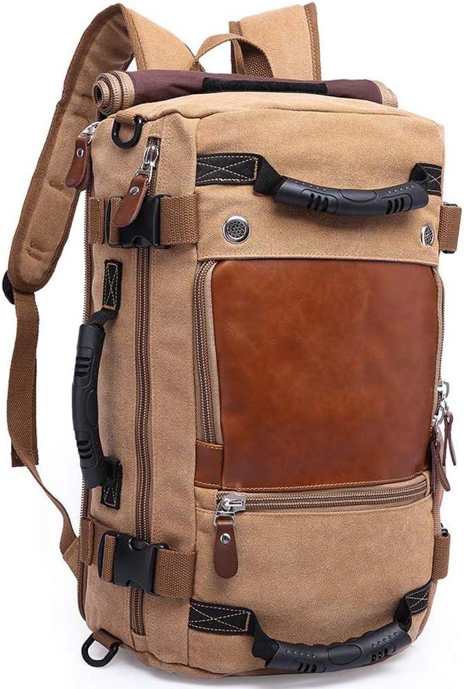 FR Fashion Co. 19" Men's Convertible Canvas Travel Backpack - FR Fashion Co. 