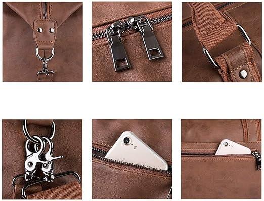 FR Fashion Co. 24" Men's Leather Travel Duffel Bag - FR Fashion Co. 