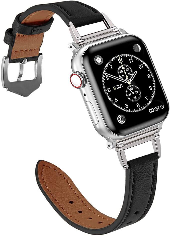 FR Fashion Co. Unique D-shape Metal Buckle Bands Compatible with Apple Watch Band - FR Fashion Co. 