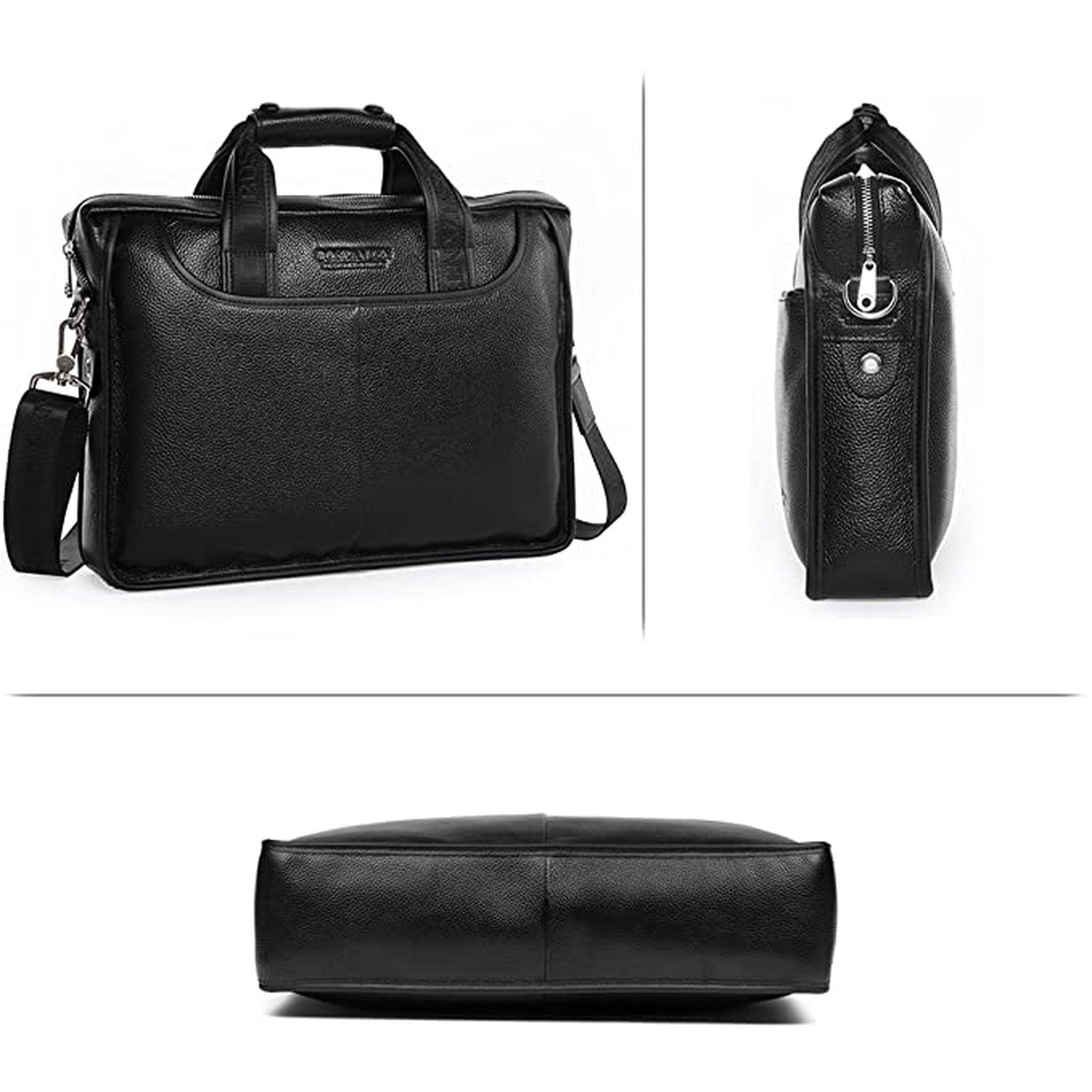 FR Fashion Co. 13" Men's Luxury Leather Messenger Bag - FR Fashion Co. 