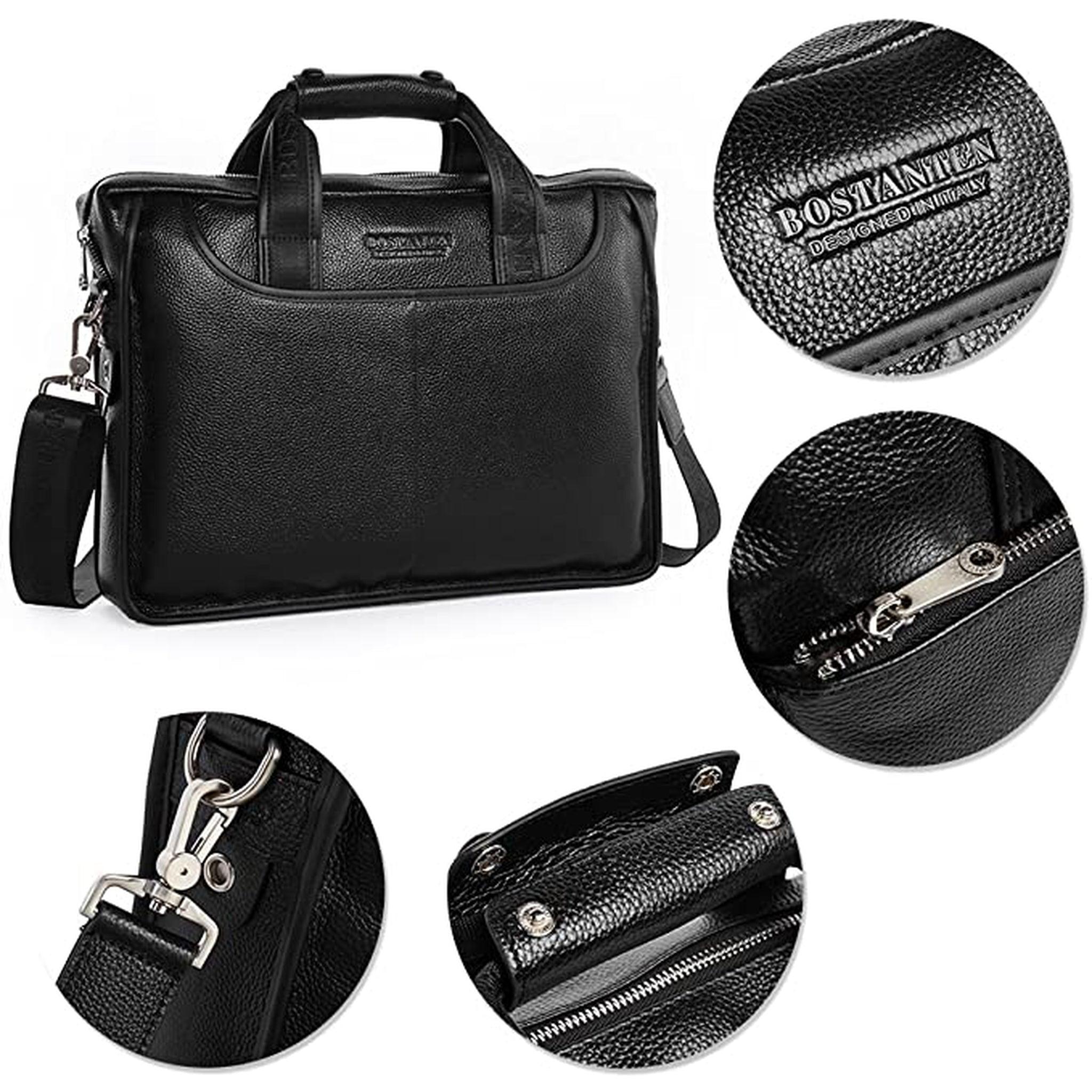 FR Fashion Co. 13" Men's Luxury Leather Messenger Bag - FR Fashion Co. 