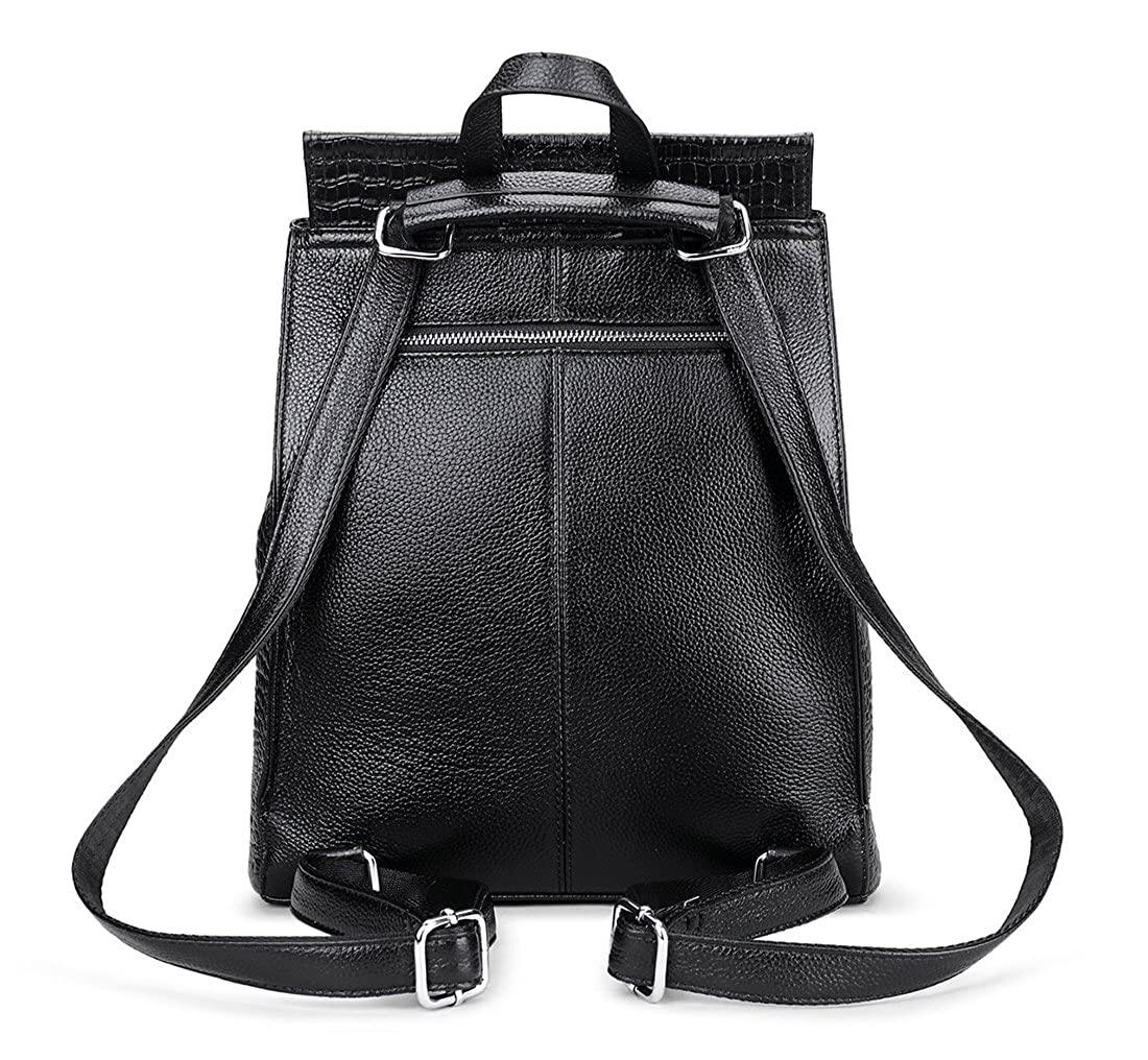 FR Fashion Co. 13" Women's Genuine Leather Shoulder Backpack - FR Fashion Co. 