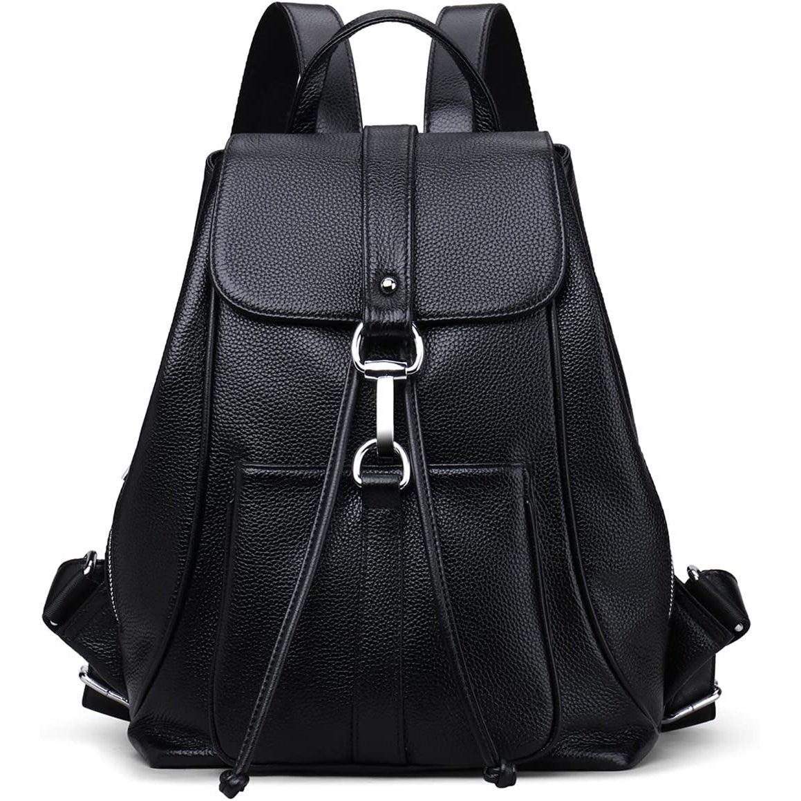 FR Fashion Co. 14" Genuine Leather Backpack - FR Fashion Co. 